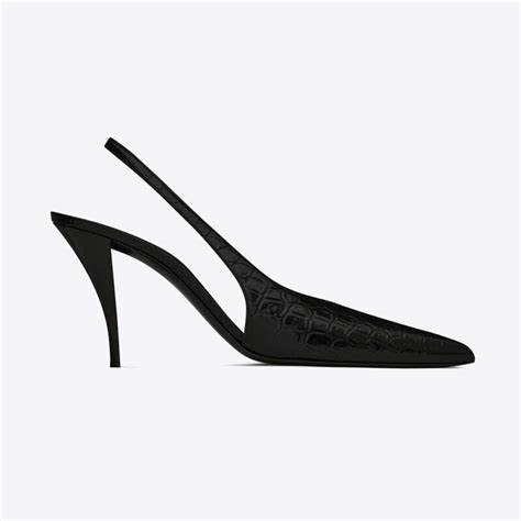 ysl viper slingback|SLINGBACKS .